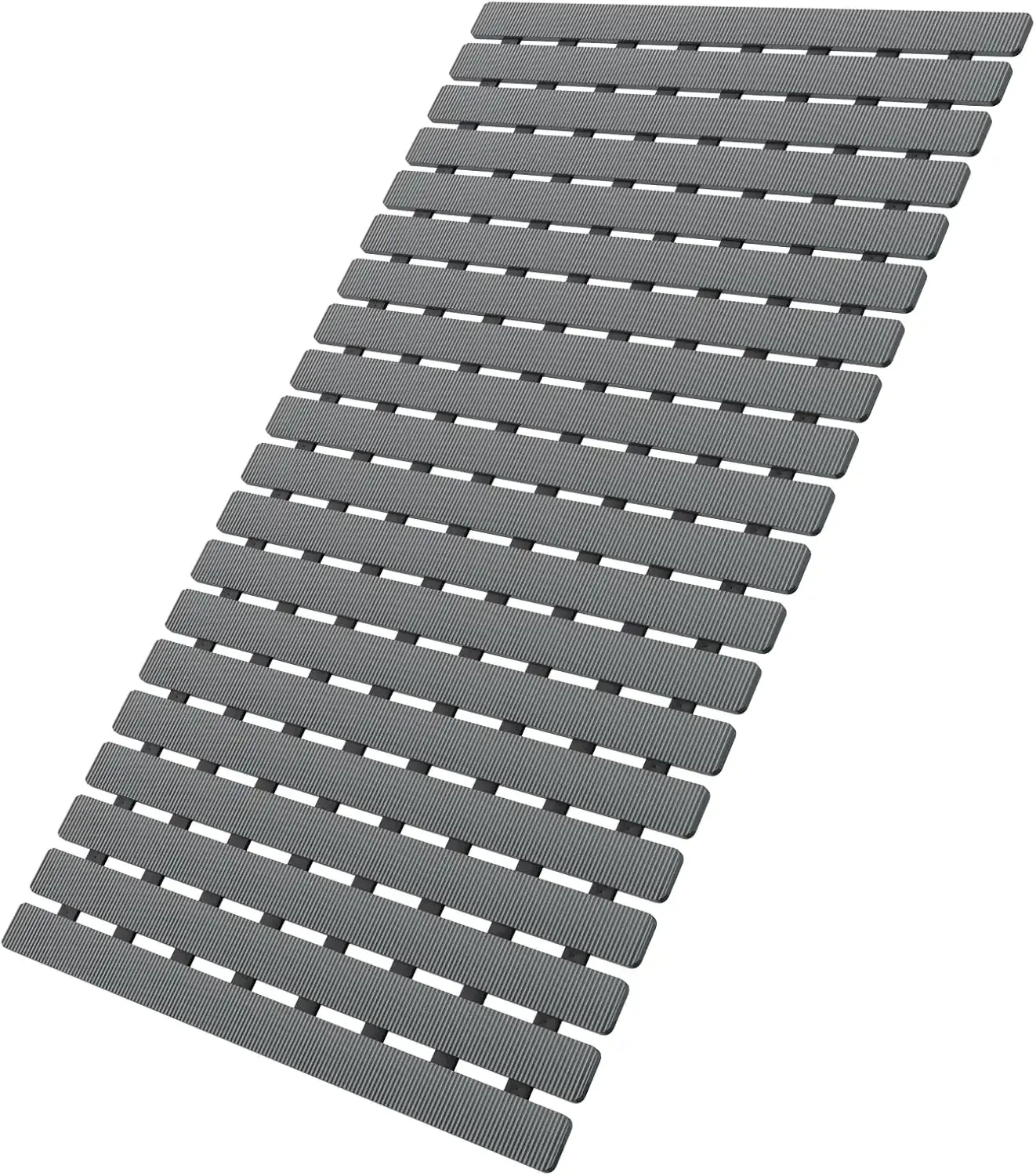 MBOSS Bathtub Mat Non Slip, Shower Mat for Inside Shower, Suction Cups Design and Drain Holes, 27.5 X 15.7 Inch, Bathroom Essentials Safe, Easy to DIY Cut, Soft and Eco-Friendly Materials