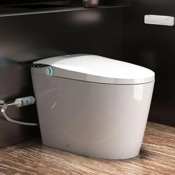Los Flexi Smart Toilet, Built-​In Tank, Starry Ambient Light, Warm Water Bidet, Heated Seat, Dryer, Backup Flush, Auto Lid, Remote