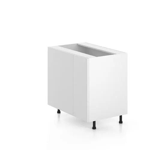 Alexandria 36 in. W x 35 H x 24 D Ready to Assemble Kitchen 1-Door Blind Corner Base Cabinet, White