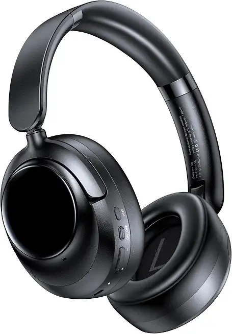 Hybrid Active Noise Cancelling Headphones, Bluetooth 6.0 Wireless Headphones Over Ear Headset with 120H Playtime, Hi-Res Audio, 5-ENC Mic, 35dB ANC Headphone Transparency Mode for Travel Office Gaming