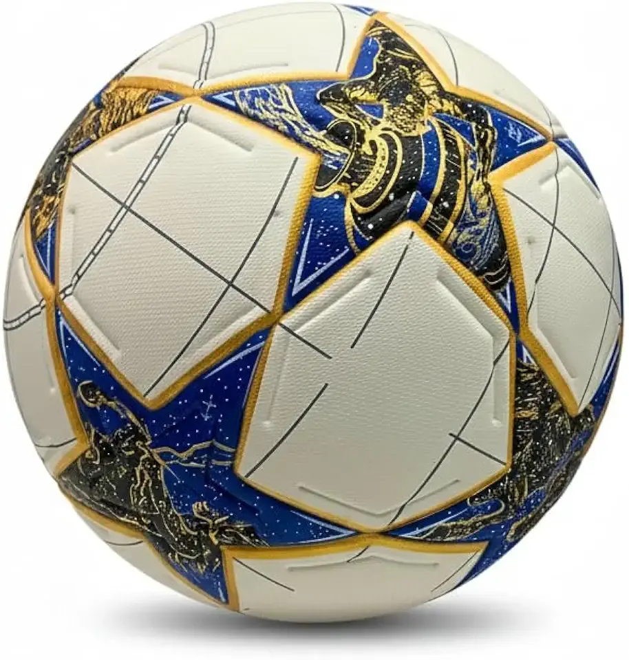 Professional Soccer Ball Size 5, Polyurethane Material, Thermo Bonded Construction, Youth and Adult