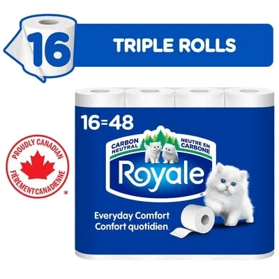 Everyday Comfort Toilet Paper, 16 Equal 48 Rolls, 363 Bathroom Tissues per roll