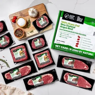 Silver Fern Farms 100% New Zealand Grass-Fed, Net Carbon Zero Steak Box - 10 Total Packs, 6.25 Lbs. Total