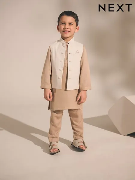 Neutral Eid Waistcoat (3mths-16yrs)