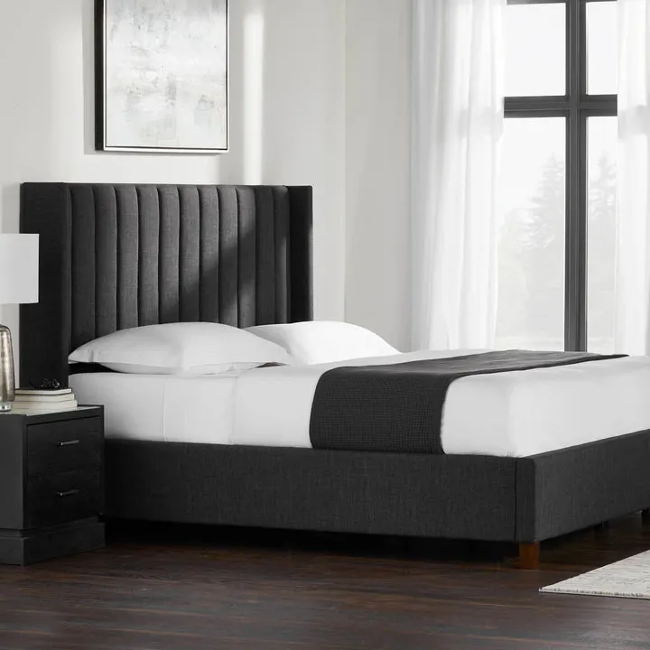 Blackwell Queen Bed by Malouf - Black