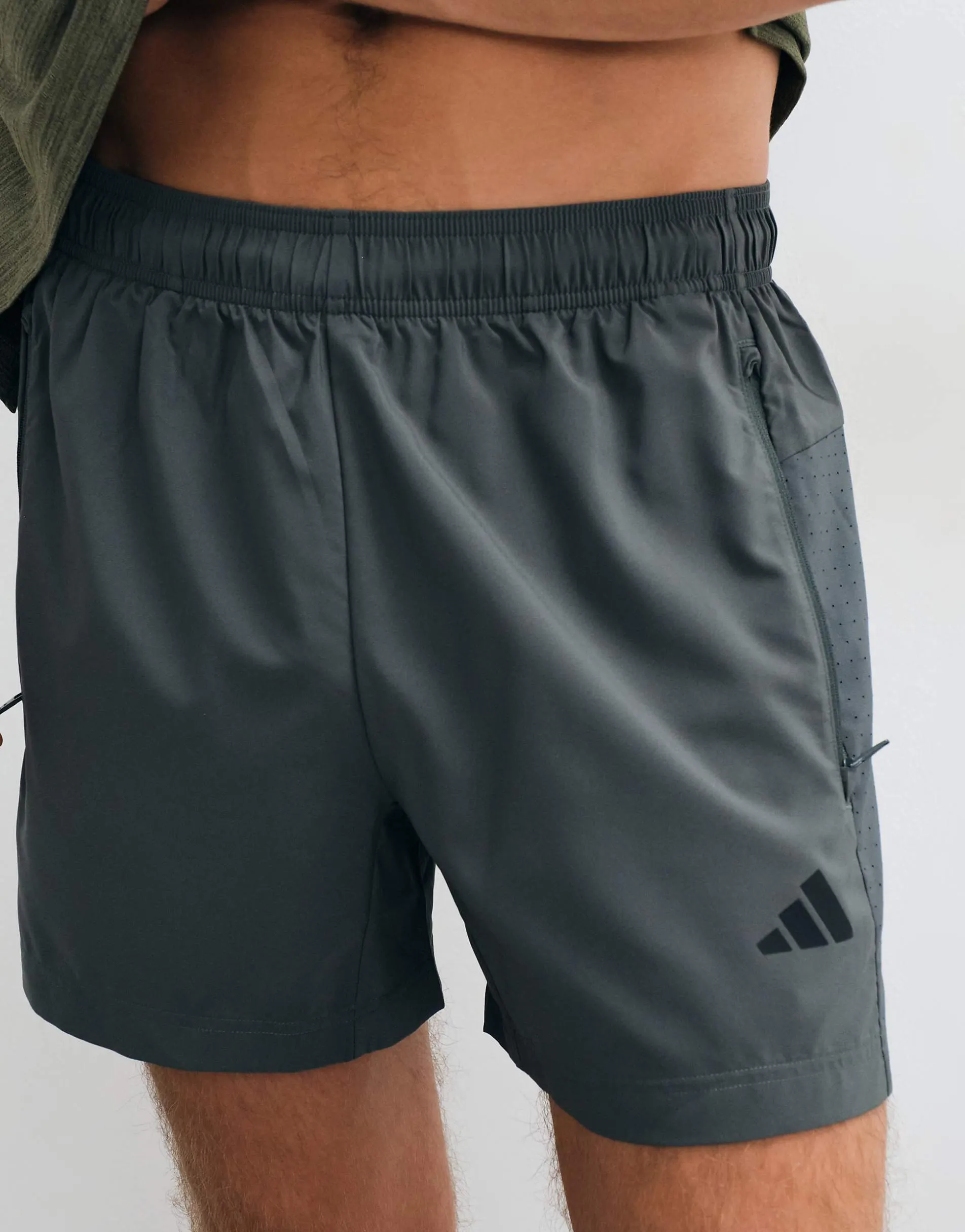 adidas Training Work Out essentials shorts in navy