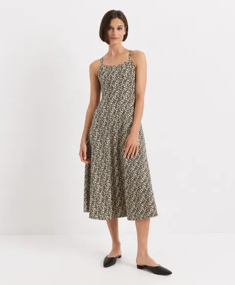 Pact Fit & Flare Midi Dress Made with Organic Cotton
