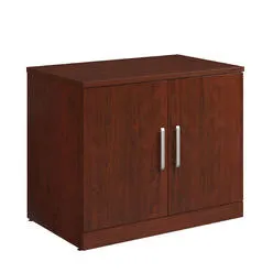 Sauder Affirm? 36" Storage Cabinet With Doors, Classic CherryÂ® finish (# 427057)
