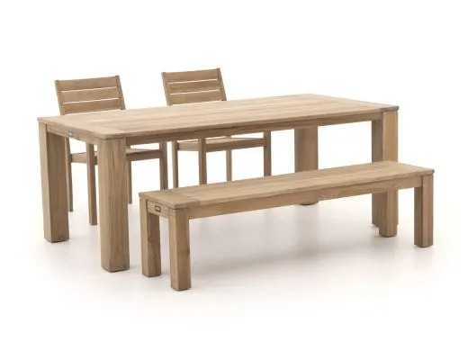 ROUGH-S/ROUGH-X 200cm dining tuinset 4-delig stapelbaar