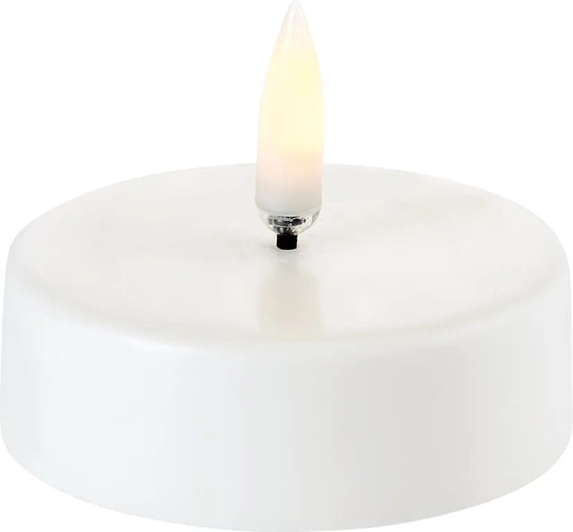 Uyuni lighting LED telys Ø6 cm Hvit