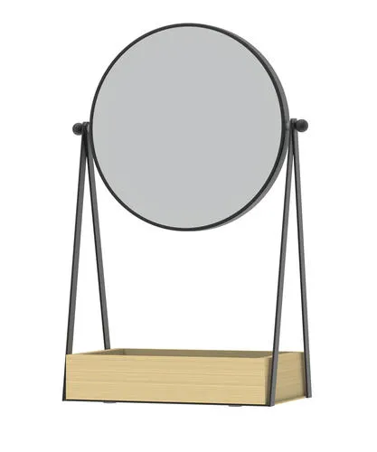 Better Homes & Gardens® Vanity Mirror with Bamboo Storage Tray (3X Magnification)