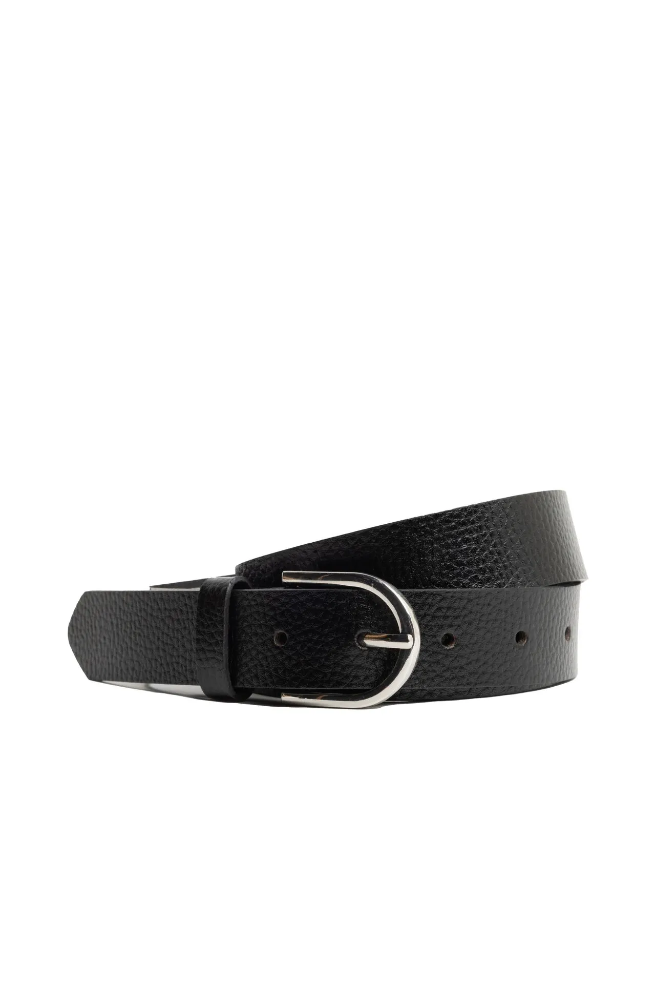 Zwarte leren riem