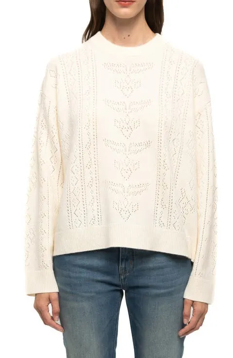 Zadig & Voltaire Markuz Pointelle Crewneck Sweater