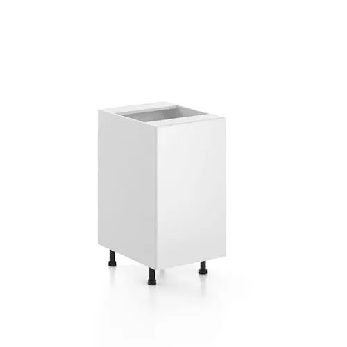 Eurostyle Alexandria 18 in. W x 35 H x 24 D Ready to Assemble Kitchen 1-Door Base Cabinet, White