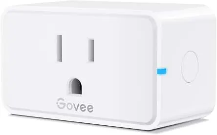 Govee Smart Plug 15A WiFi Bluetooth Outlet 1 Pack, Remote Group Control | Works with Alexa & Google Assistant, Support Multiple Timers via Govee Home APP, No hub required, ETL & FCC Certified