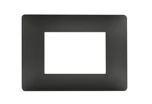 Placca 3 moduli serie Luhta LEXMAN grigio