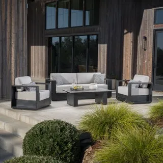 SunVilla Aldous 4-piece Outdoor Patio Seating Set