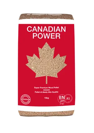 Pellet Canadianpower ENplus A1 15 kg in abete