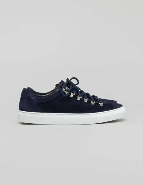 M. Marostica Low Sneakers Navy Suede