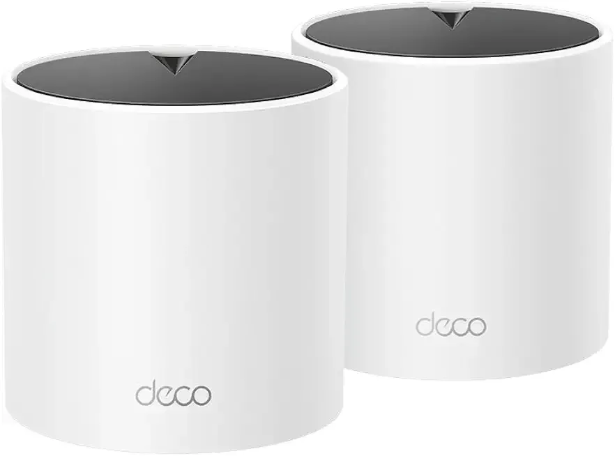 Deco X15 Dual-Band AX1500 WiFi 6 Mesh Wi-Fi System | Replaces Routers and Extenders | Covers up to 3,900 sq.ft. | 2 Gigabit Ports per Unit, Supports Ethernet Backhaul, 2-Pack