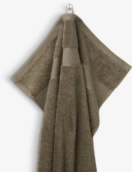 Handdoek KARLSTAD 50x100cm olijf KRONBORG