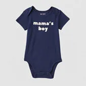Okie Dokie Baby Boys Crew Neck Short Sleeve Rib Bodysuit