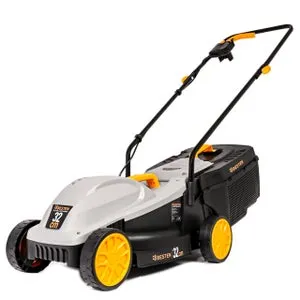 Tagliaerba elettrico BESTEN BE0002911 1200W, larghezza taglio 32 cm, cesto raccolta 35L, regolazione altezza, leggero e maneggevole