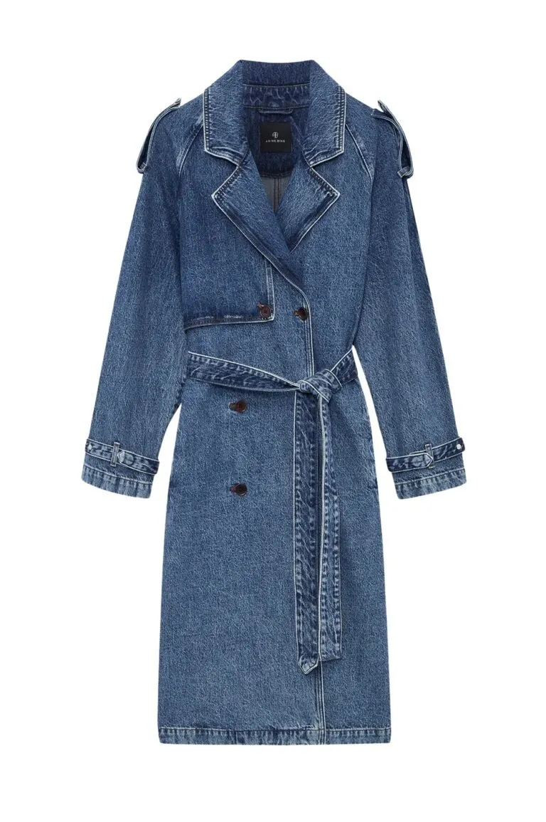 Rickie Maxi Trench - Blå