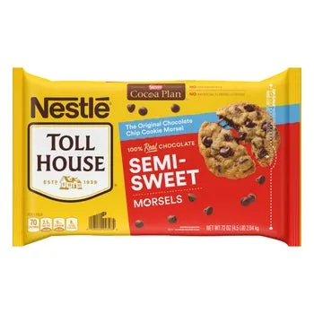 Nestlé Toll House, Semi-Sweet Chocolate Chip Morsels, 72 oz