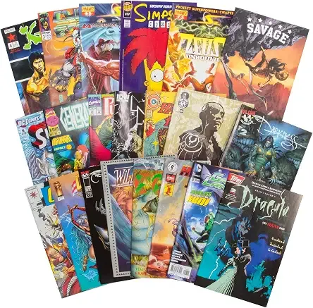 20 Assorted Comic Book Value Collection- Amazing Selection of DC, Marvel & Indie Publishers- No Dupes or Inappropriate Content- Great Birthday Holiday Gift for Any Superhero or Graphic Novel Fan