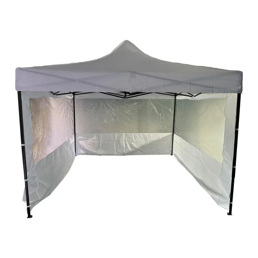 Toldo plegable 3 x 3 m blanco