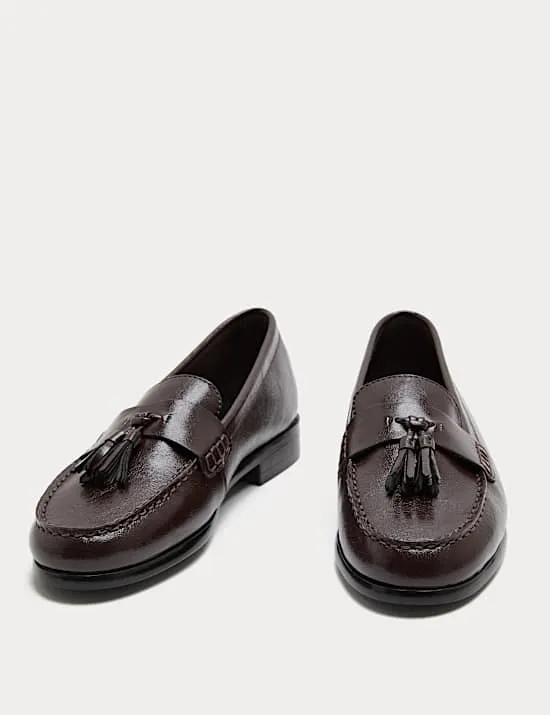 Tassel Block Heel Loafers