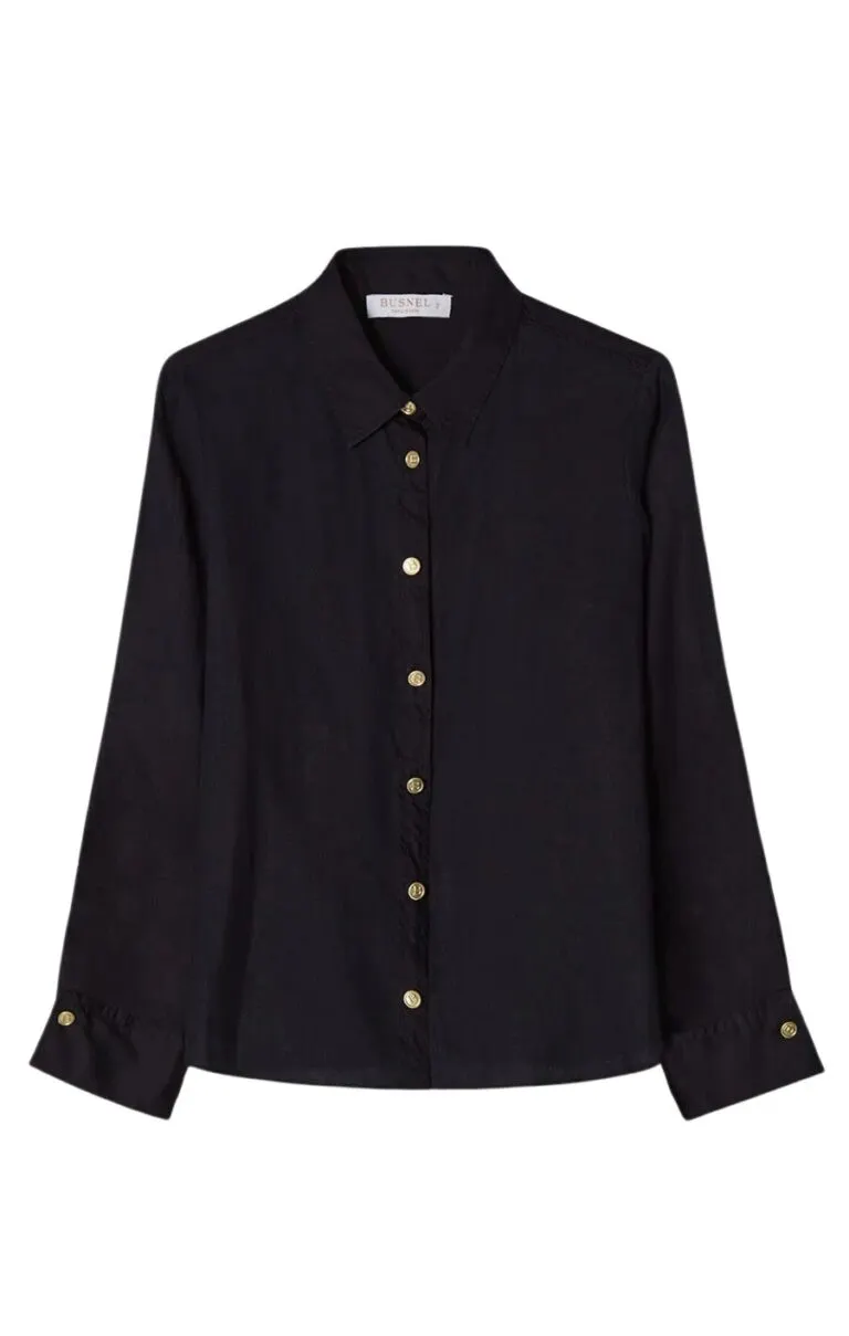 Nenne Linen Blouse - Marine