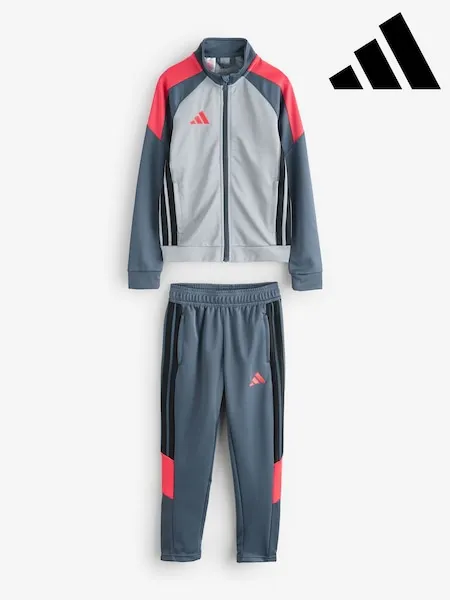 adidas Grey Tiro 26 Essentials Tracksuit