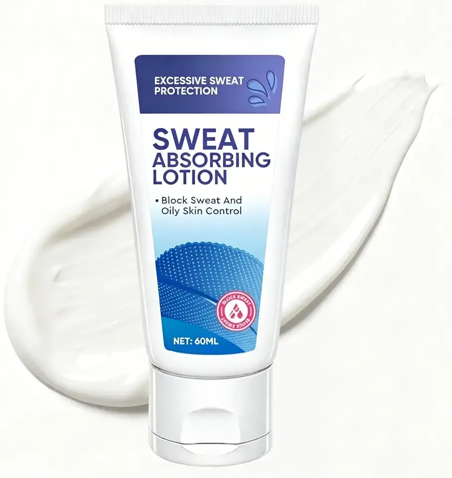 Face Antiperspirant, Oil Control Face Sweat Block for Hyperhidrosis Men and Women, Excessive Sweat Protection for Forehead and Hairline, Smooth Mattifying Formula, 60ml