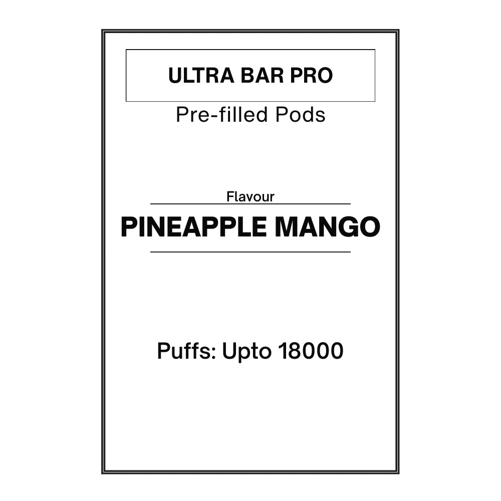 [Ice Ed.] Pineapple Mango -Ultra Bar PRO Pre-filled Pod 28.5mg/mL