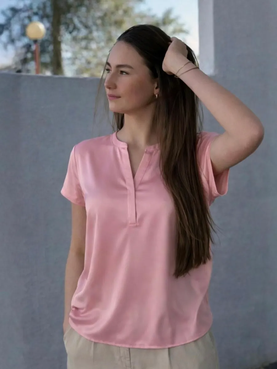 Gerbil top Dusty rose