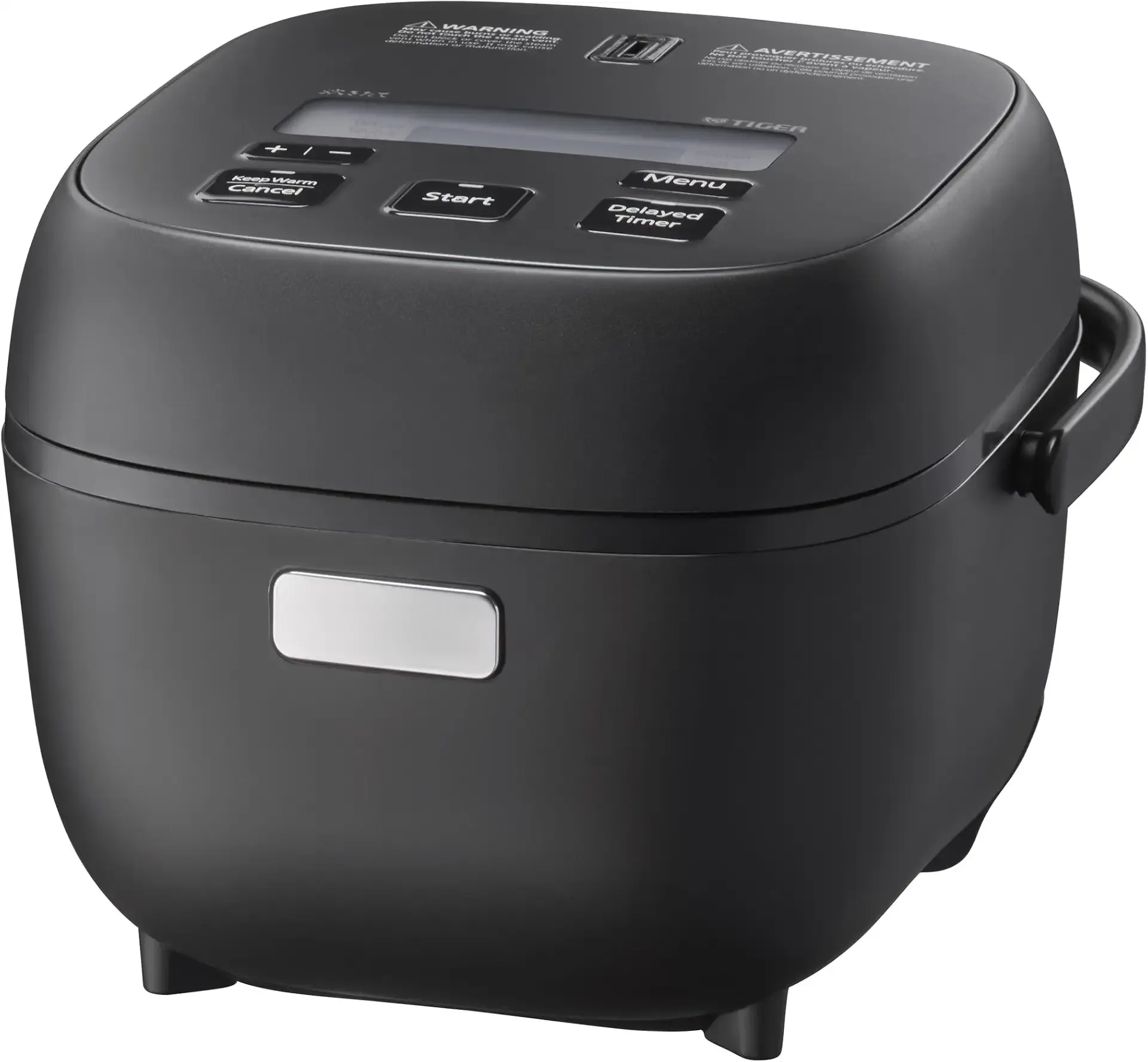 TIGER JBS-A55U-KB 3-Cup (Uncooked) Micom Rice Cooker and Warmer with Non-Stick Ceramic Coated Inner Pot and 10 Auto-Cook Settings, Black