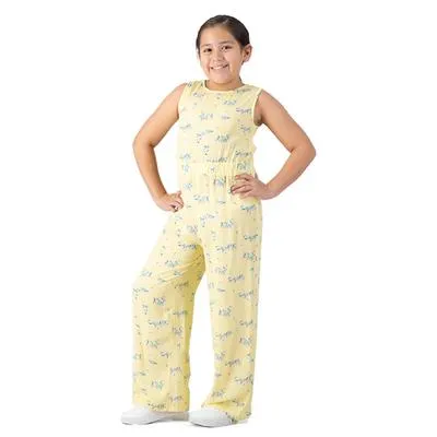 Jumpsuit Fantastic Niña Diseño Fullprint Flores Azules