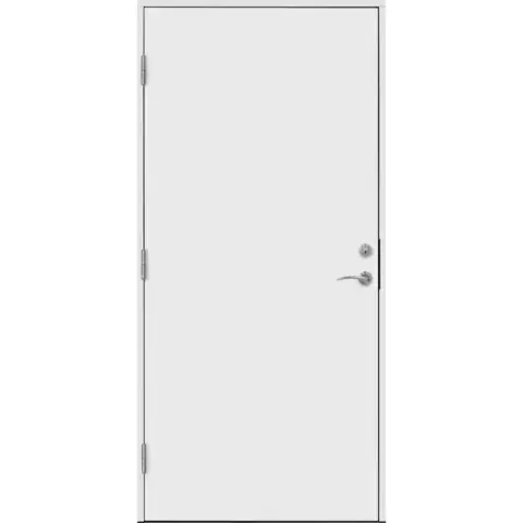 Ytterdør funkis 110x210 venstre hvit tett slett ncs s0502-y