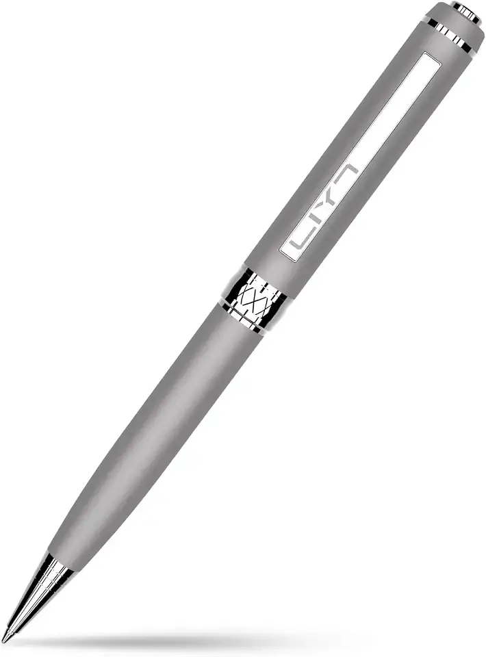 Silver Ballpoint Pen, Metal Finish, Sleek Design with Chrome Accents Type-C 128G (Grey)