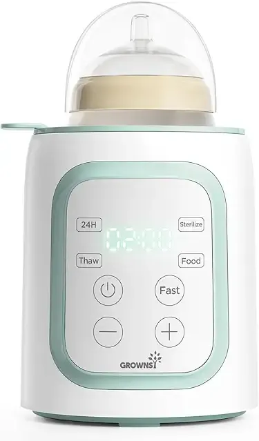Grownsy 8-in-1 OG Fast Bottle Warmer with Timer, Green