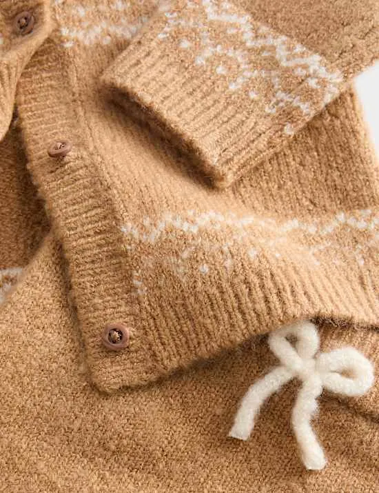 2-teiliges Strampelanzug-Outfit mit Norwegermuster (0-12 Mo.)