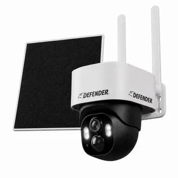 Defender 4G LTE AI POWERED Frontier 2K PTZ Wireless Security Camera with 5W Solar Panel
