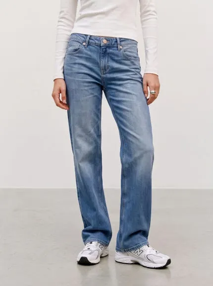 VMVANESSA-STRETCH Lavt snitt Wide Leg Fit Jeans