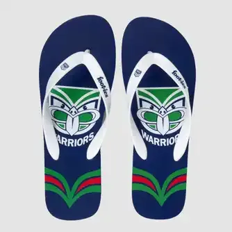 Footies Mens Warriors Logo Flip Flops