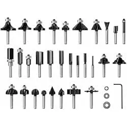 Bosch RBS030MBS 30 pc. Carbide-Tipped Wood Router Bit Set