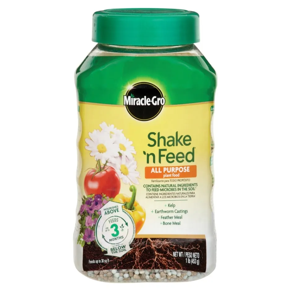 Miracle-Gro Shake 'n Feed All Purpose Plant Food, 1-lb. Containers