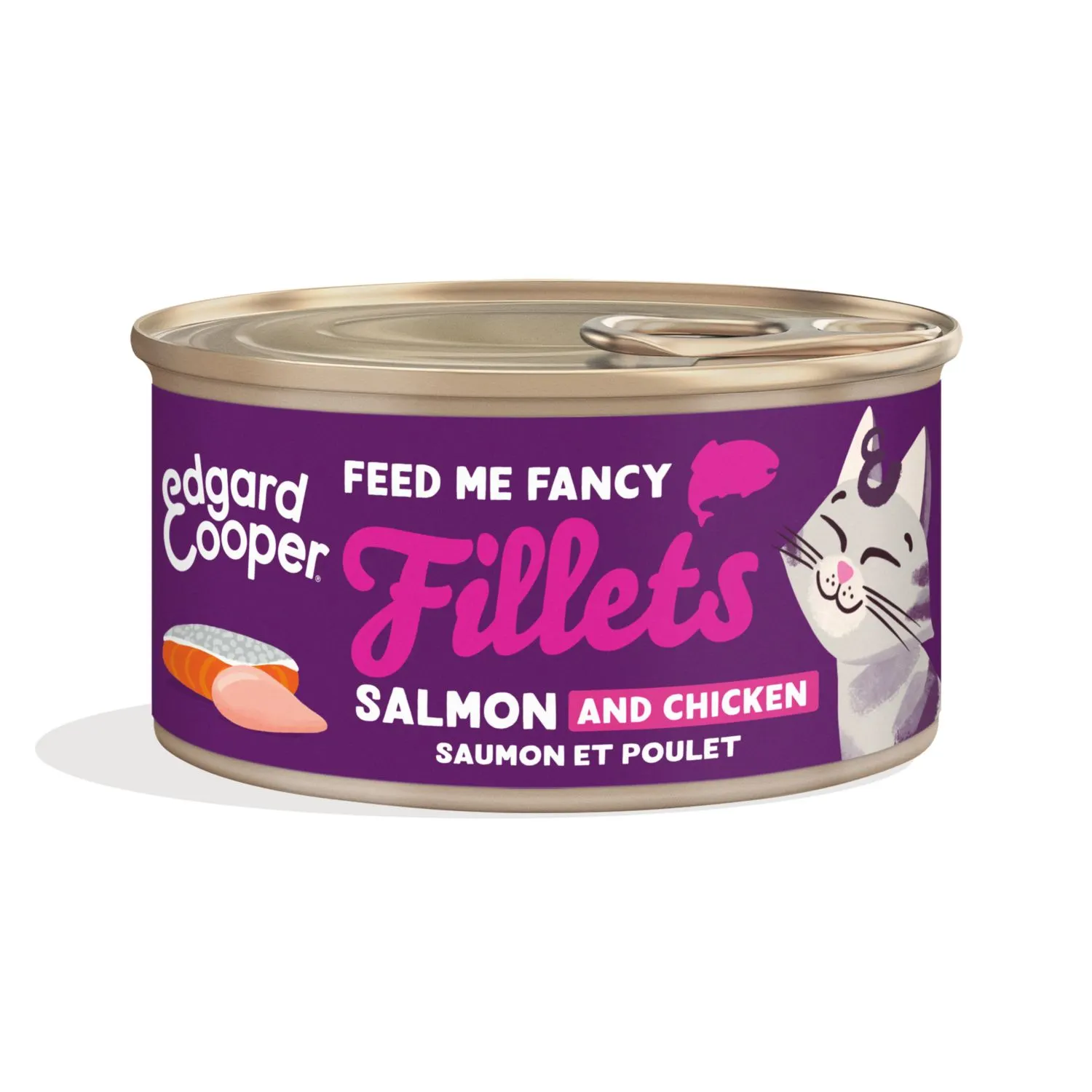 Edgard&Cooper Fillets - Natvoer - 70 g Zalm&Kieken