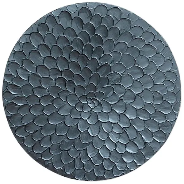 Wandpaneel Pictura 100 cm rond zilver